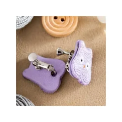 Bijou Boucle d’oreilles à Clips Broderie Boh Mouse - Le Voyage De Chi