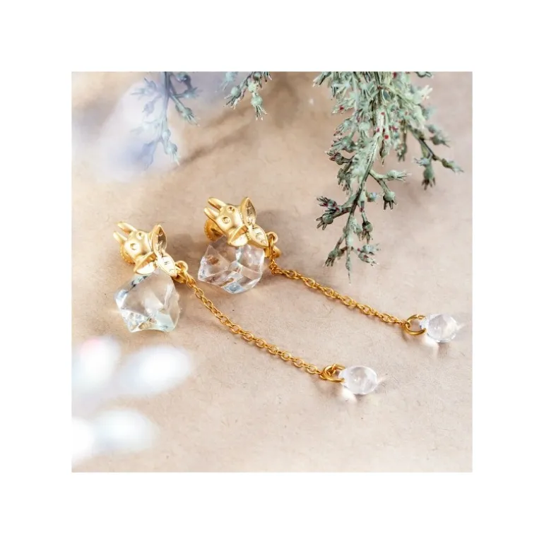 Bijou Boucle d’oreilles Clip Totoro Blanc Goutte - Mon Voisin Totoro