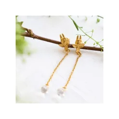 Bijou Boucle d’oreilles Totoro Blanc Goutte - Mon Voisin Totoro