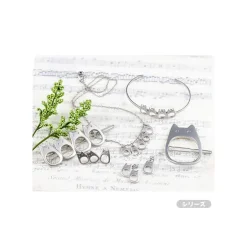 Bijou Boucles d’oreilles à clips Totoro Blanc Metal- Mon Voisin Totor