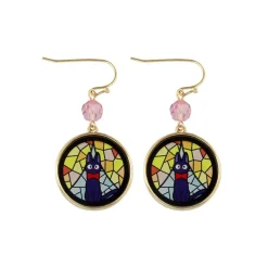 Bijou Boucles d’oreilles Jiji Vitrail - Kiki la petite Sorcière