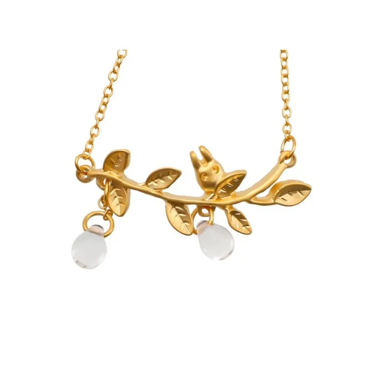 Bijou Bracelet Totoro Blanc Caché Dans Une Feuille -Mon Voisin Totoro