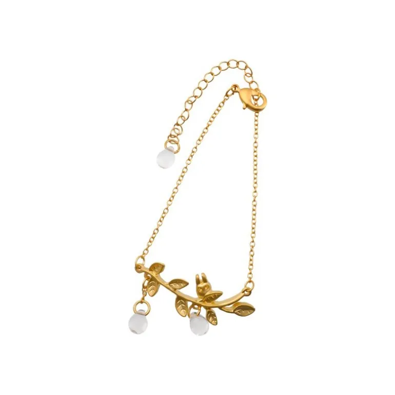 Bijou Bracelet Totoro Blanc Caché Dans Une Feuille -Mon Voisin Totoro