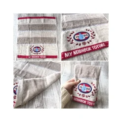 Boîte cadeau 3 serviettes Couture en denim - Mon Voisin Totoro