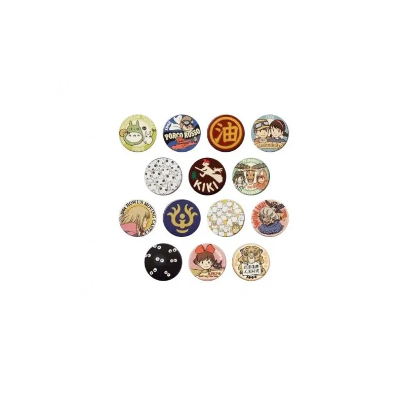 Boîte Collection de 14 Badges Bleu - Studio Ghibli