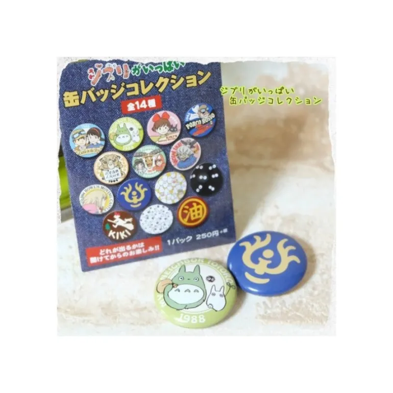 Boîte Collection de 14 Badges Bleu - Studio Ghibli