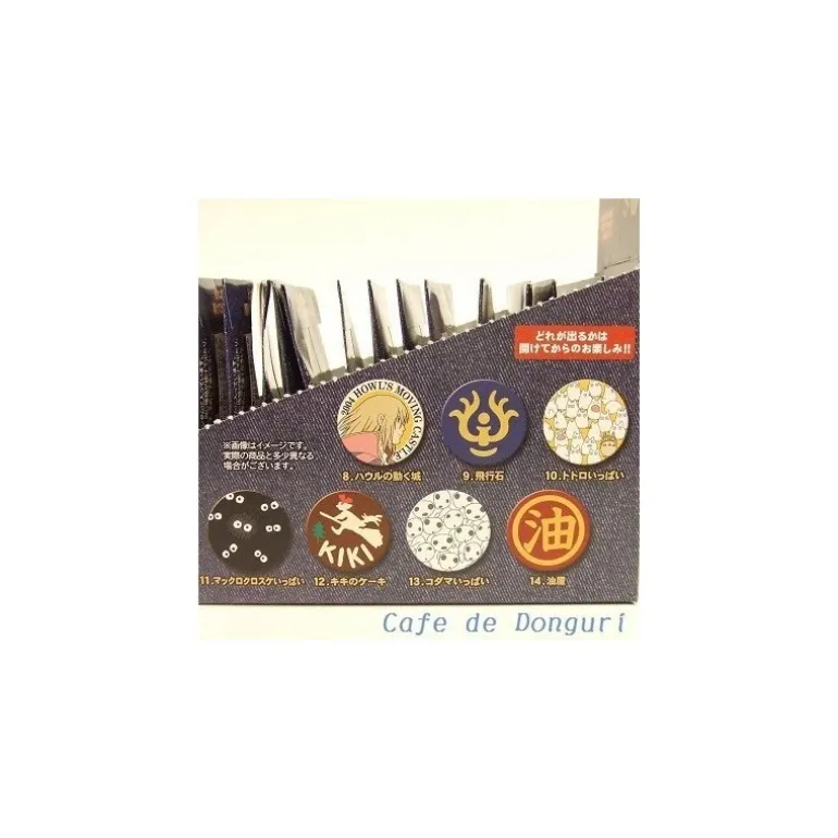 Boîte Collection de 14 Badges Bleu - Studio Ghibli