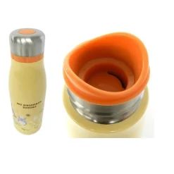 Bouteille Metal Compact One Push Totoro Fleurs - Mon Voisin Totoro