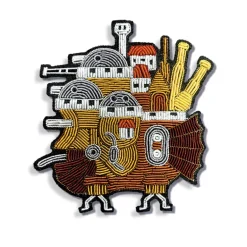 Broche Cannetille Château de Howl - Le Château Ambulant