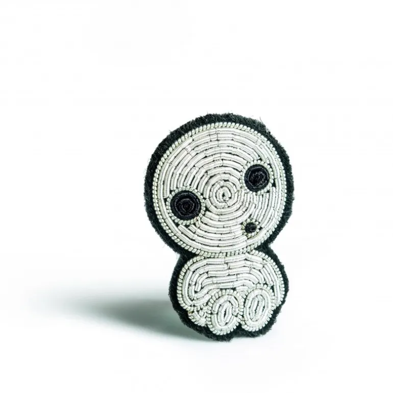 Broche cannetille Kodama assis - Princesse Mononoké