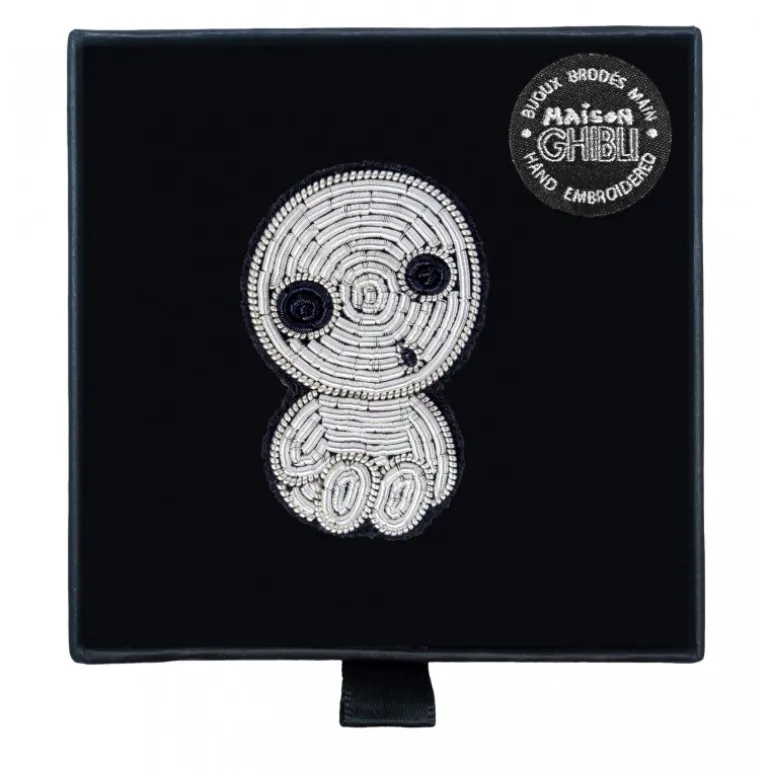 Broche cannetille Kodama assis - Princesse Mononoké