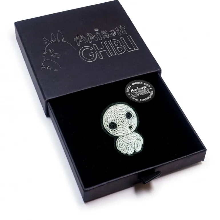 Broche cannetille Kodama assis - Princesse Mononoké