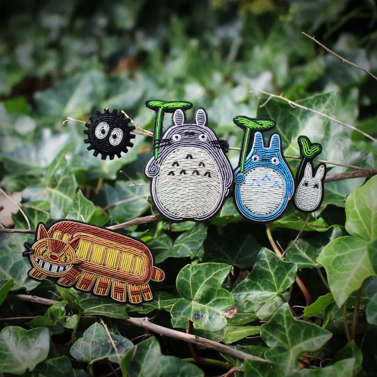 Broche Cannetille Totoro bleu - Mon voisin Totoro