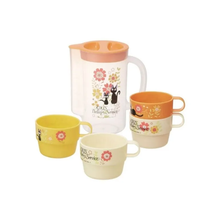 Carafe Et 4 Tasses Kiki Marguerite - Kiki la petite sorcière