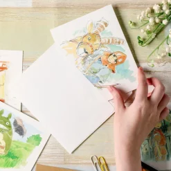 Carte de vœux aquarelle 24 x 15,8 cm Été - Mon Voisin Totoro