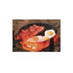 Carte Postale Calcifer œuf & bacon - Le Château ambulant