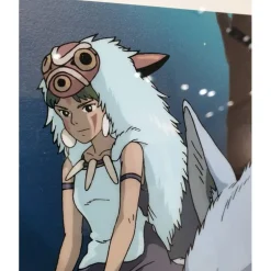 CELLULOID D'ART SAN ET SES FRÈRES LOUPS - STUDIO GHIBLI