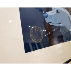 CELLULOID D'ART SAN ET SES FRÈRES LOUPS - STUDIO GHIBLI