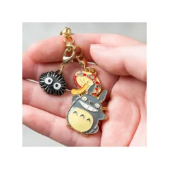 Chaînette Charms Totoro Gris & Fleur - Mon Voisin Totoro