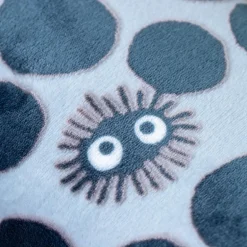 Coussin brique moiré Noiraude silhouette   - Mon Voisin Totoro