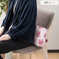 Coussin brique moiré Noiraude silhouette   - Mon Voisin Totoro