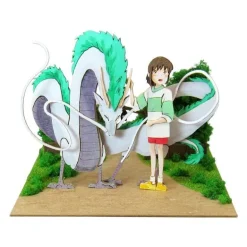Diorama papier Haku dragon & Chihiro - Le Voyage de Chihiro