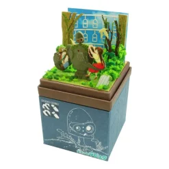 Diorama papier Sheeta & Pazu avec Robot Soldat - Le Château dans le c