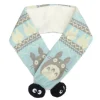 ECHARPE A POMPONS HIVER BLEU – MON VOISIN TOTORO