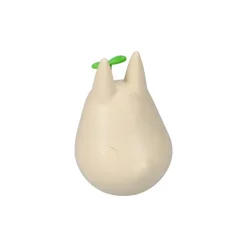 Figurine Culbuto Totoro Blanc avec feuille - Mon Voisin Totoro