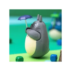 Figurine Culbuto Totoro Gris Parapluie - Mon Voisin Totoro