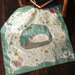 Grand mouchoir Mystérieuse rencontre 53x53 cm - Mon Voisin Totoro