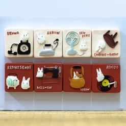 Magnet Retro Totoro Blanc – Mon Voisin Totoro