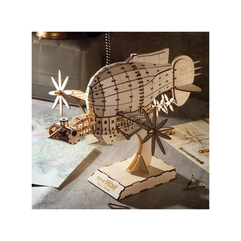 Maquette en bois Kigumi Tiger Moth - Le Château dans le ciel