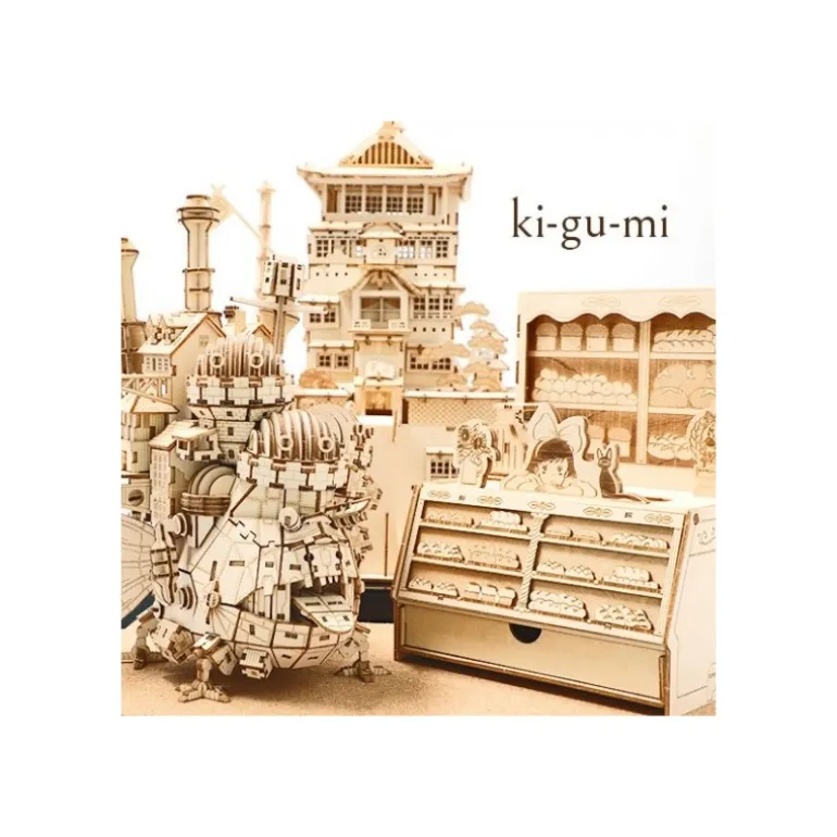Maquette en bois Kigumi Tiger Moth - Le Château dans le ciel
