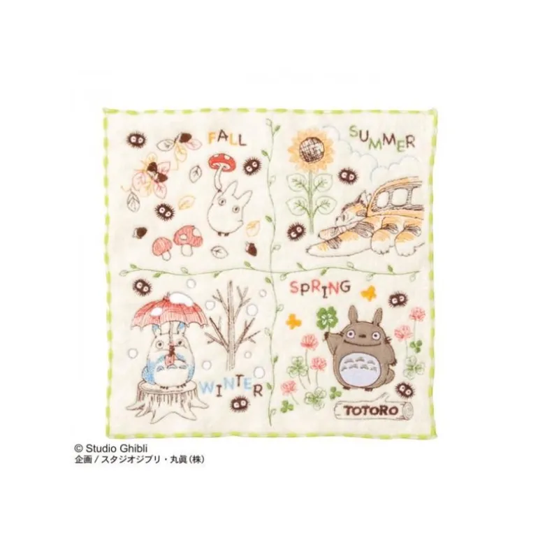 Mini Serviette Couronne de Noix 25x25 cm - Mon Voisin Totoro