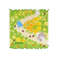 Mini Serviette Fleurs Jaunes 25x25 cm - Mon voisin Totoro