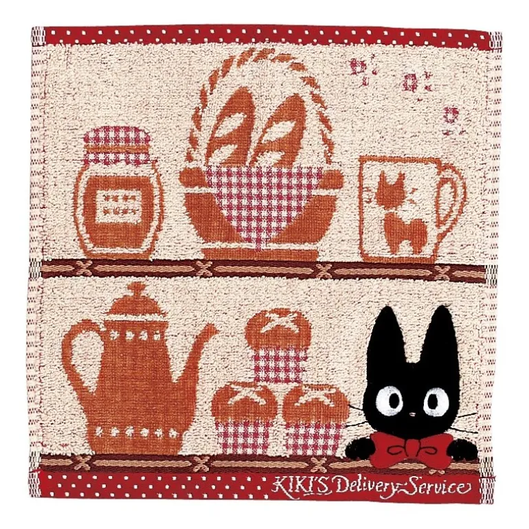 Mini Serviette Jiji Étagères 25x25 cm - Kiki la petite sorcière
