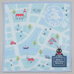 Mini Serviette Plan de la ville 25x25 cm - Kiki la petite sorcière