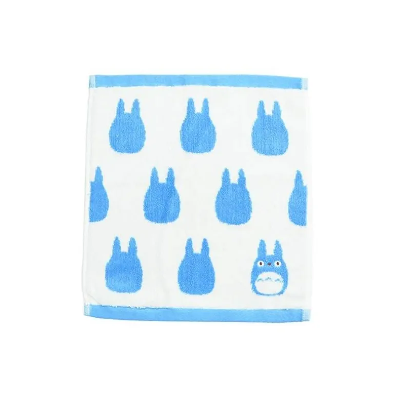 Mini Serviette Silhouette Totoro Bleu 33x36 cm - Mon Voisin Totoro