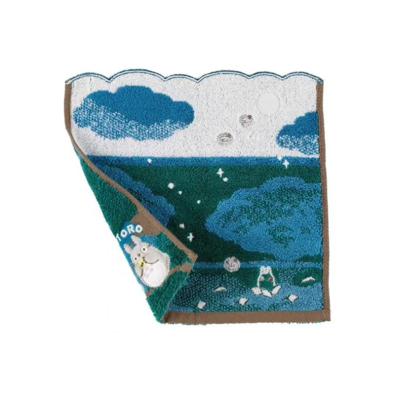Mini Serviette Sous la lune 25x25 cm - Mon Voisin Totoro