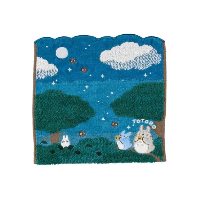 Mini Serviette Sous la lune 25x25 cm - Mon Voisin Totoro