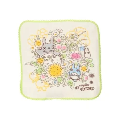 MinI Serviette Totoro Bouquet de Printemps 25X25 cm - Mon Voisin Toto