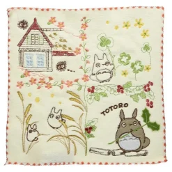 Mini Serviette Totoro dans le jardin 25x25 cm - Mon Voisin Totoro