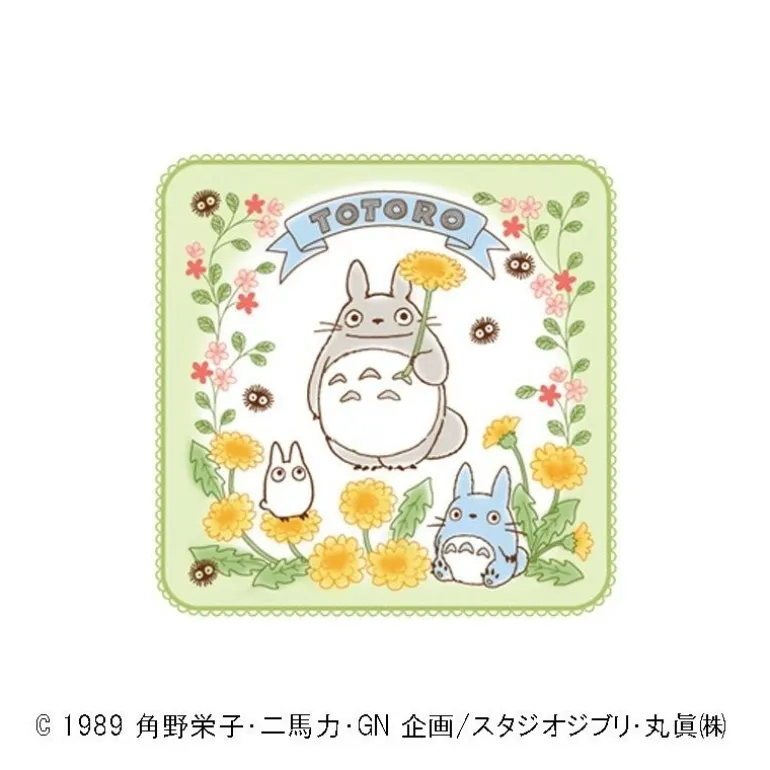 Mini Serviette Totoro Printemps 25x25 cm - Mon Voisin Totoro