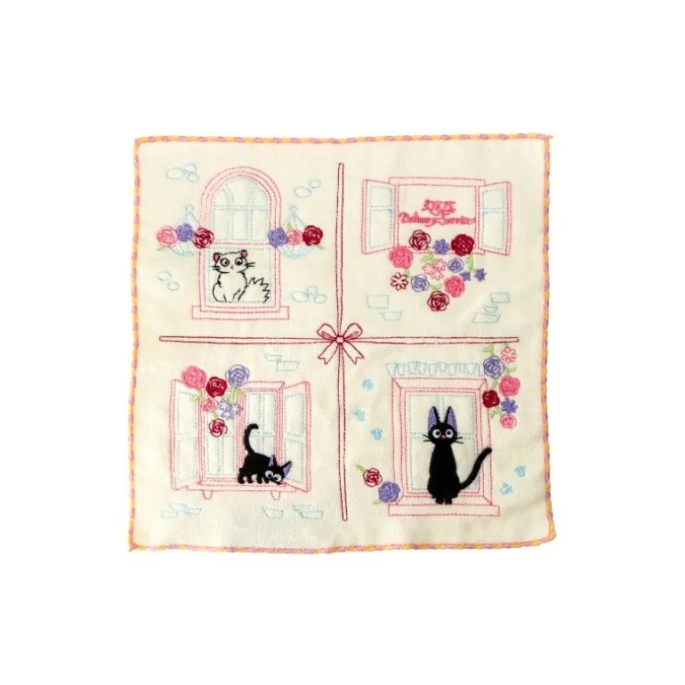 Mini-serviette Jiji à la fenêtre 25x25 - Kiki la petite sorcière