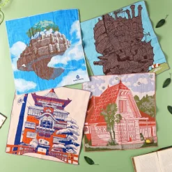 Mouchoir Imabari Château de Hauru 40x40 cm - Le Château ambulant