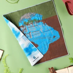 Mouchoir Imabari Laputa 40x40 cm - Le Château dans le ciel