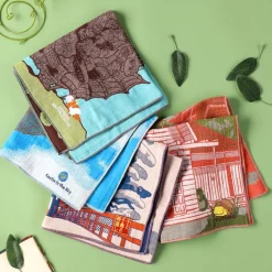 Mouchoir Imabari Laputa 40x40 cm - Le Château dans le ciel