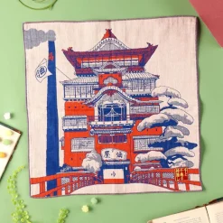 Mouchoir Imabari Palais d’Arubaya 40x40 cm - Le Voyage de Chihiro