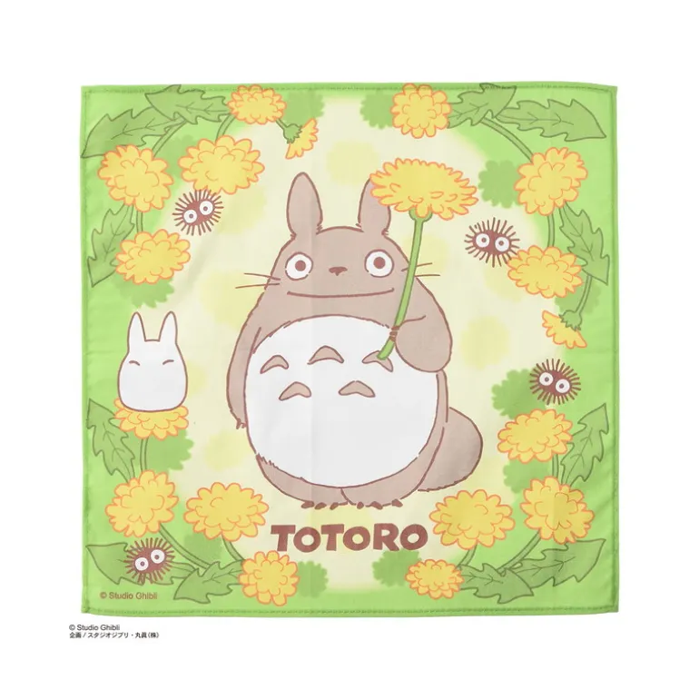 Mouchoir Silhouette Totoro Pissentlit 43 x 43 cm - Mon VoisinTotoro